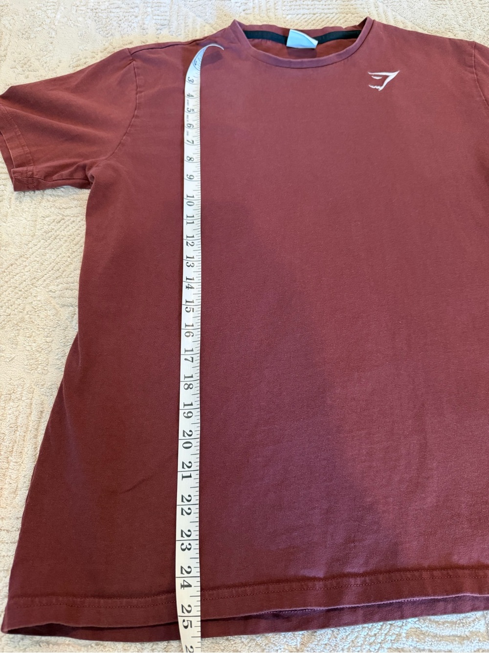 Gymshark Maroon Short-Sleeve Workout Top Size Small - Picture 5 of 7